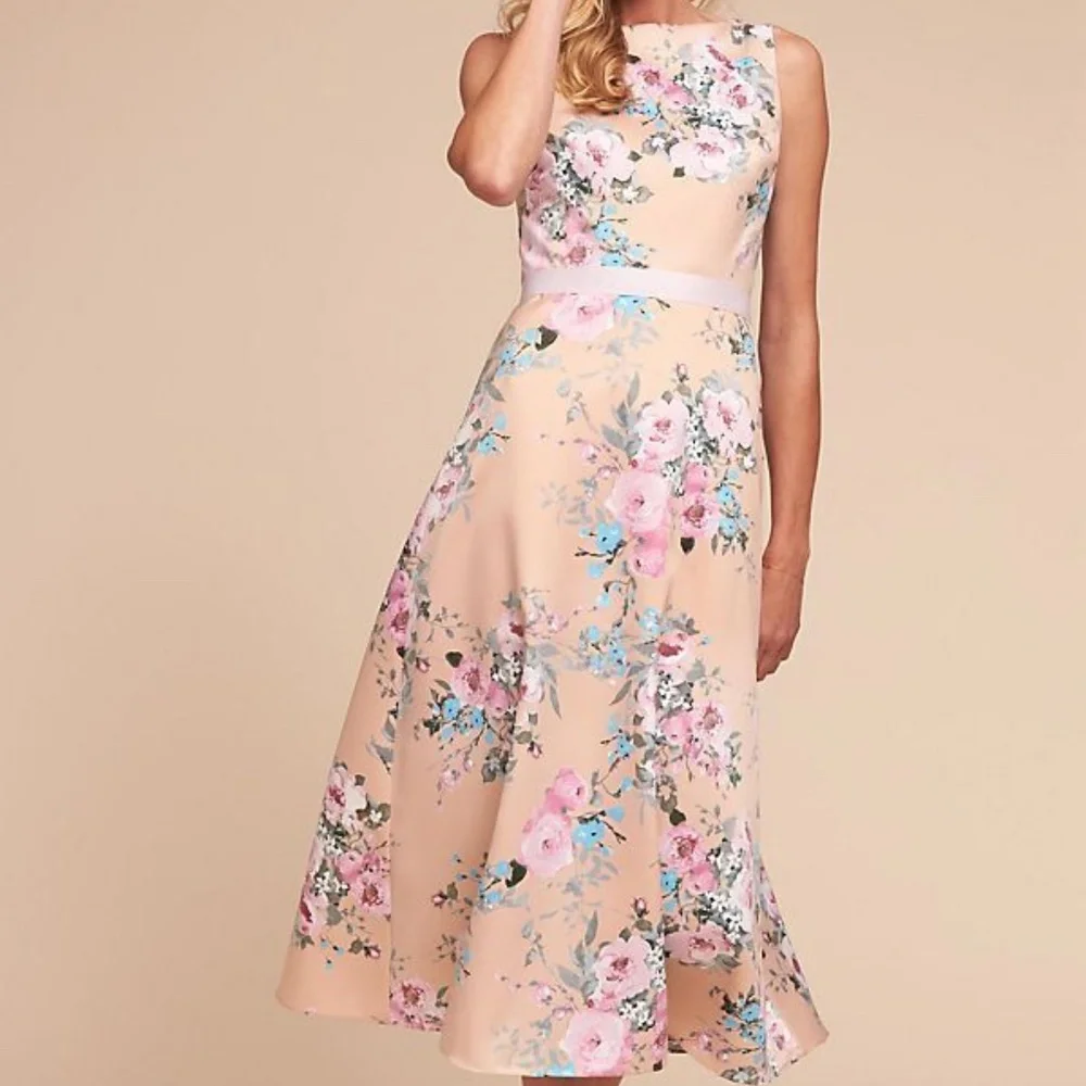 Anthropologie BHLDN Floral Manon Dress-A702